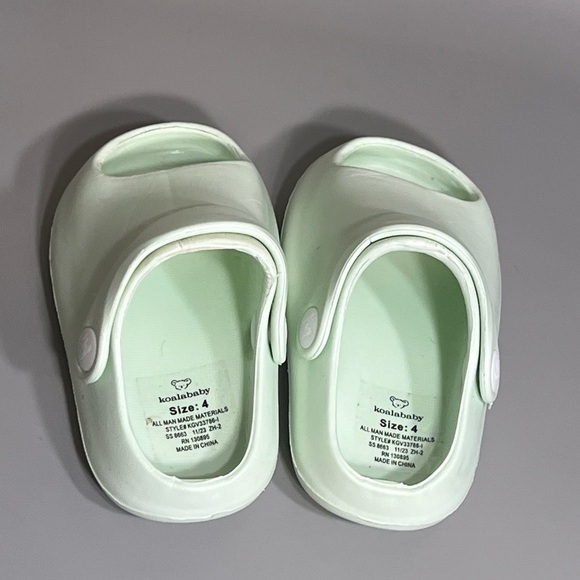 Unisex tNWT size Mint Green toddler Slip-On slide sandal with back no flaws - Picture 6 of 9